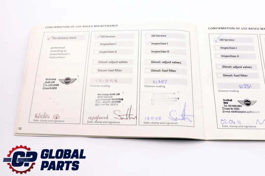 BMW Mini 1 R50 R52 R53 Service Booklet Owner's Handbook Set Pouch Case - SKU 0158093-2 - Part number 0158093