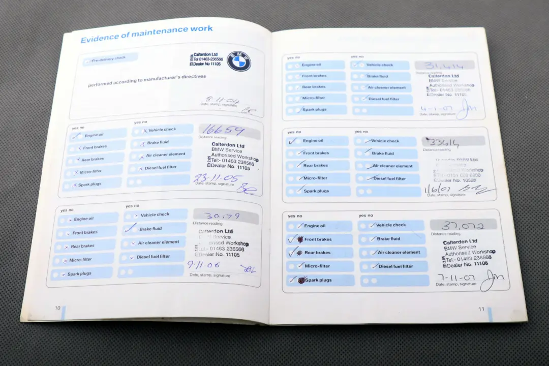 BMW 1 Series E87 Service Booklet Owner's Handbook Pouch Case Wallet Set - SKU 0158290-2 - Part number 0158290