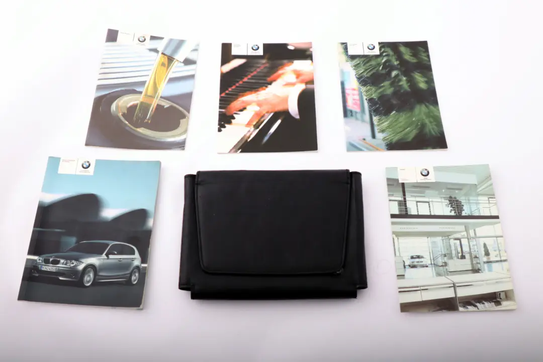 BMW 1 Series E87 Service Booklet Owner's Handbook Pouch Case Wallet Set - SKU 0158290-2 - Part number 0158290