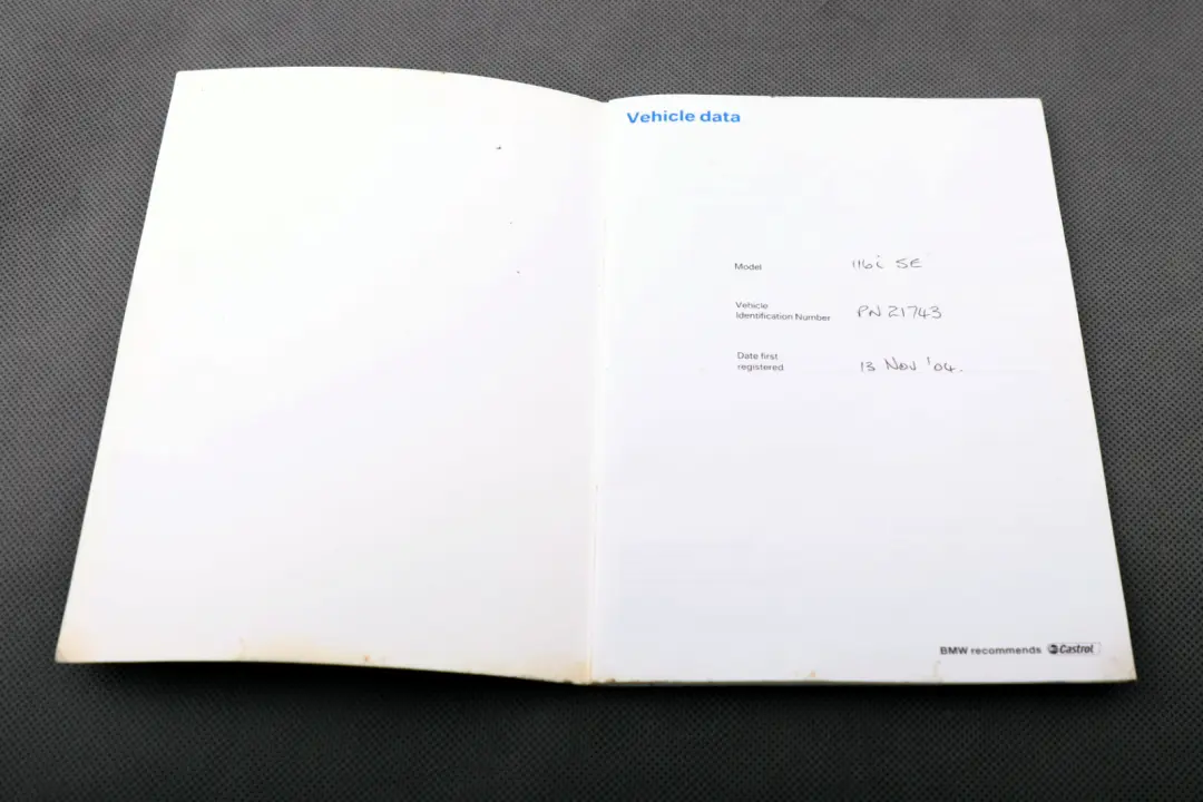 Service Booklet Owner's Handbook Pouch Case Wallet Set to BMW 1 Series E87 with Part number 0158290 BMW 1 Series E87 Service Booklet Owner's Handbook Pouch Case Wallet Set - SKU 0158290-2 - Part number 0158290