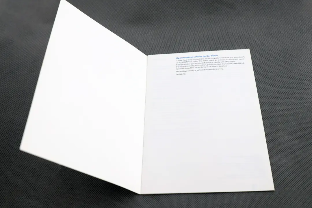 Book Operating Instructions Radio Business CD to BMW 1 3 Series E81 E87N E90 E91 with Part number 0158391 BMW 1 3 Series E81 E87N E90 E91 Book Operating Instructions Radio Business CD - SKU 158391 - Part number 0158391