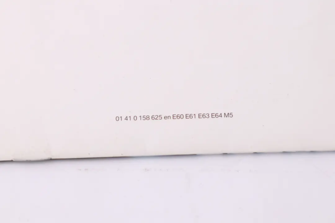 Service Booklet Book to BMW 5 6 Series 1 E60 E61 E63 E64 with Part number 0158625 BMW 5 6 Series 1 E60 E61 E63 E64 Service Booklet Book - SKU 0158625-1 - Part number 0158625