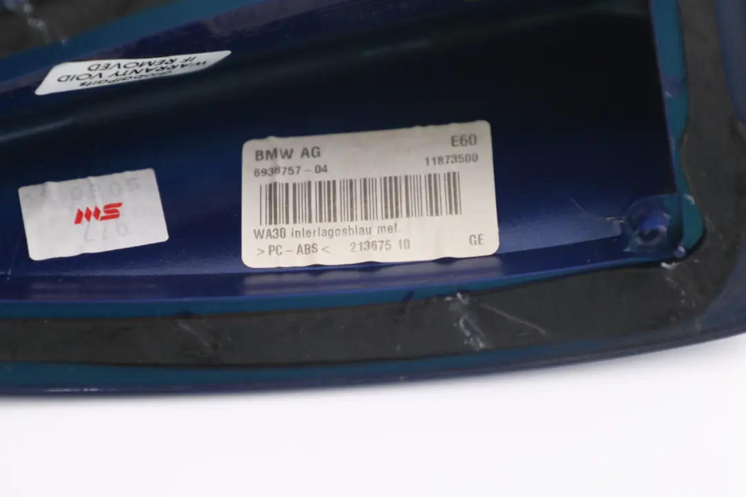 BMW E60 Boitier Vide Antenne de Toit Interlagos Bleu - SKU 0301273-INT - Numéro de pièce 6938757