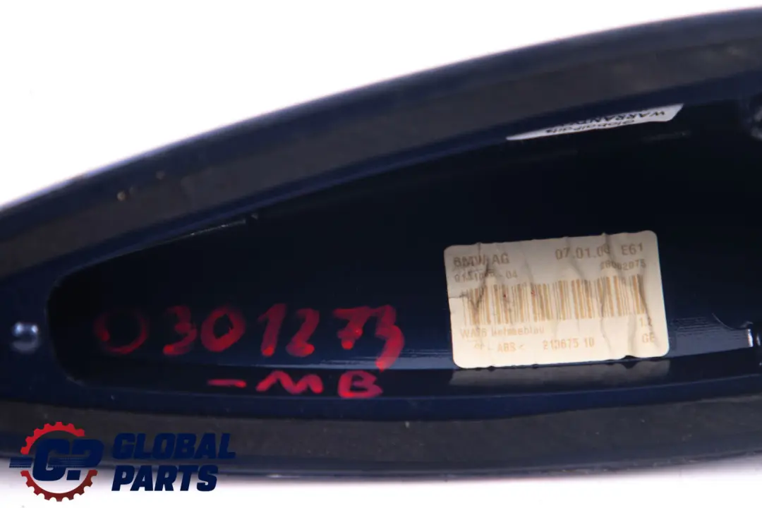 BMW 5 er E60 Leergehäuse Dachantenne Hai Monacoblau Blau Metallic A35 - SKU 0301273-MB - Teilenummer 0301273