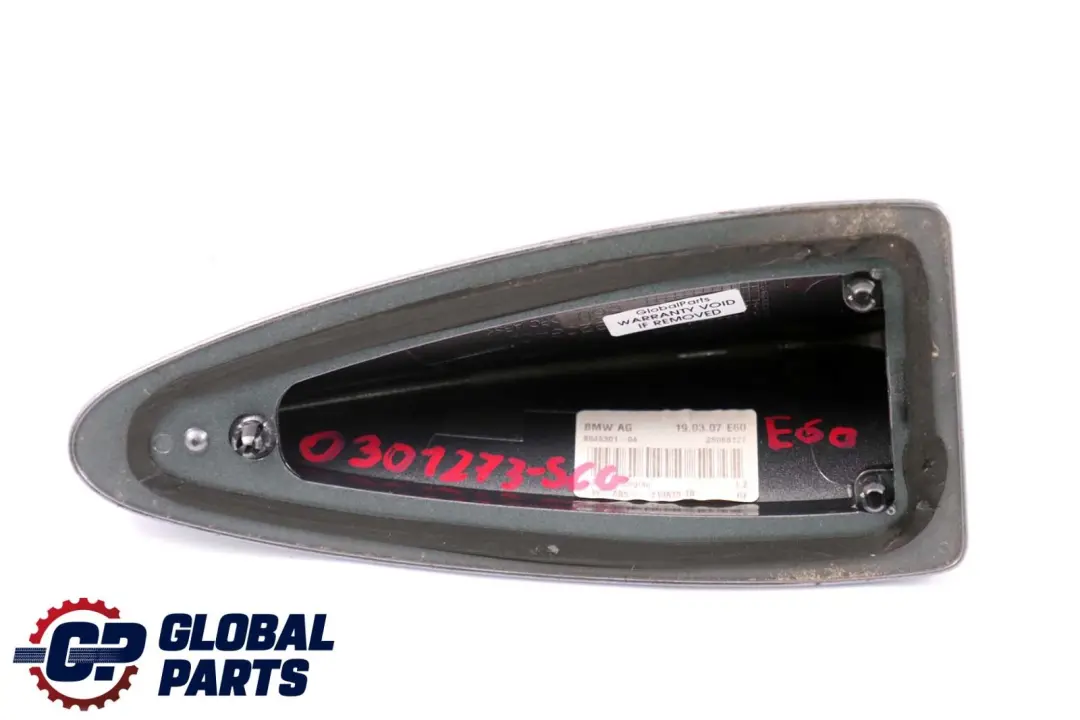 Carcasa Vacía Antena Techo Cubierta Aleta Tiburón Gris Espacial - A52 para BMW E60 con número de pieza 0301273 BMW E60 Carcasa Vacía Antena Techo Cubierta Aleta Tiburón Gris Espacial - A52 - SKU 0301273-SCG - Número de pieza 0301273