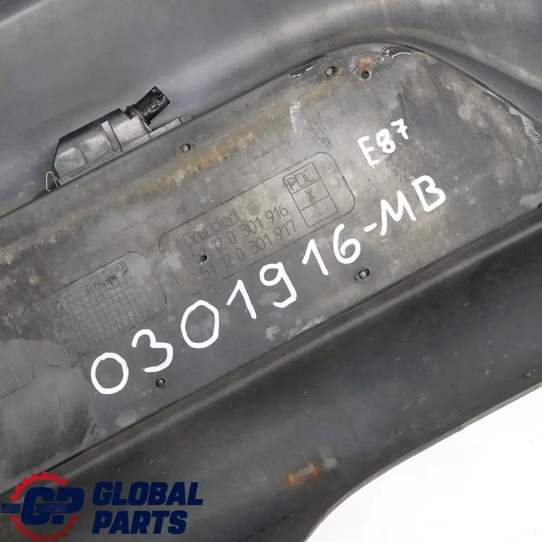 BMW 1 E81 E87 LCI Aerodynamic Rear Bumper Trim Panel PDC Monacoblau Blue - A35 - SKU 0301916-MB - Part number 0301916