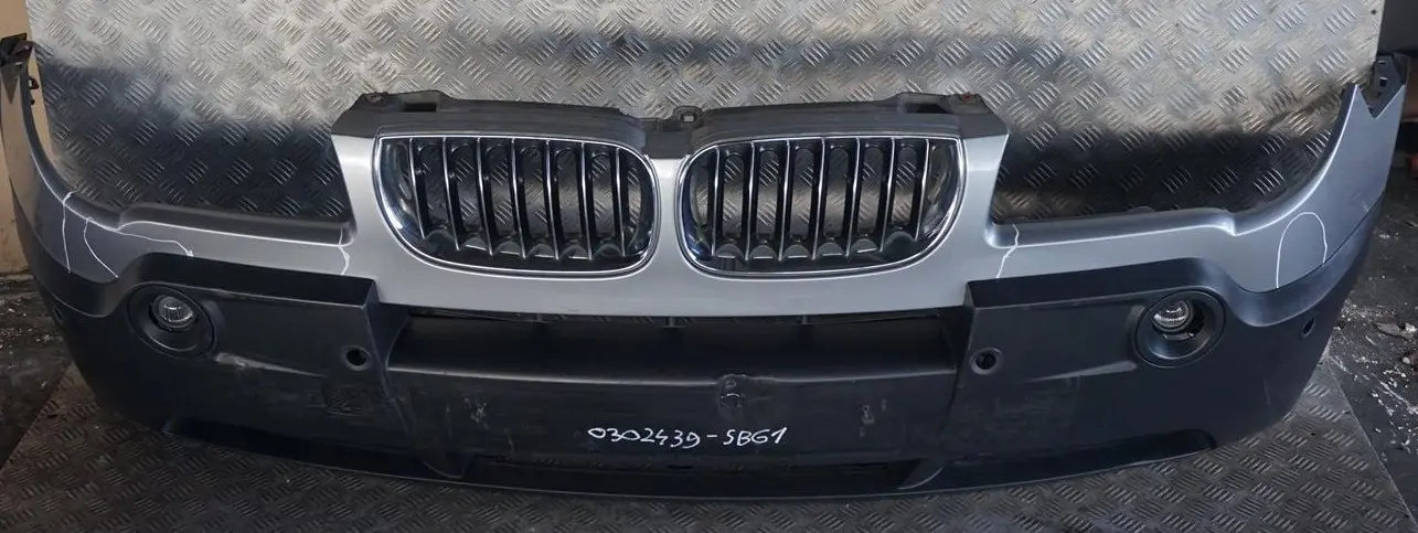 BMW X3 Sorozat E83 1 Komplett Első Lökhárító PDC Silbergrau Ezüst Szürke A08