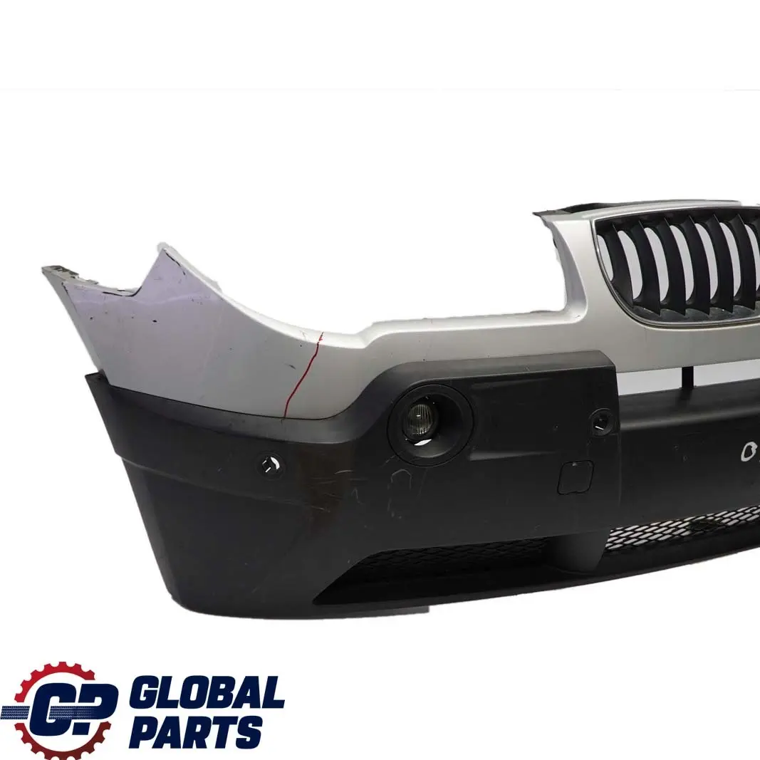Complete Front Bumper PDC Titansilber Titan Silver Metallic to BMW X3 Series 1 E83 with Part number 0302439 BMW X3 Series 1 E83 Complete Front Bumper PDC Titansilber Titan Silver Metallic - SKU 0302439-TS1 - Part number 0302439