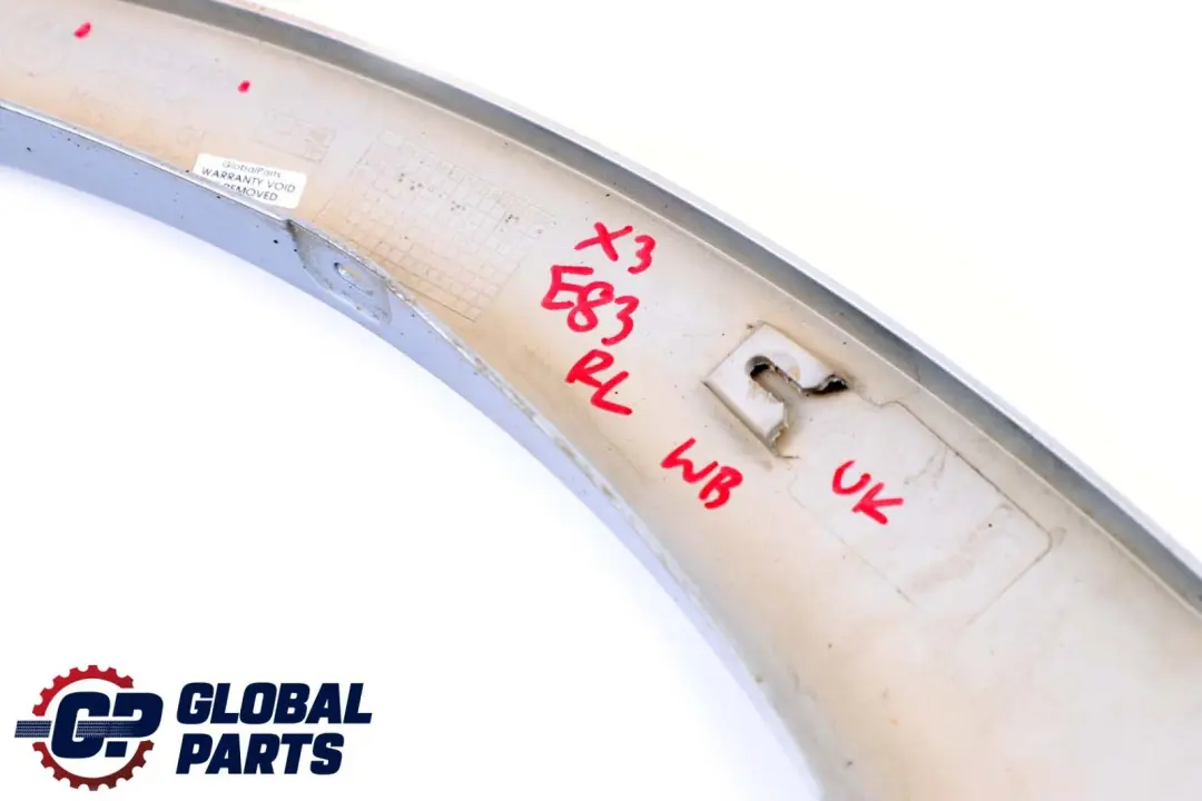BMW X3 E83 Aerokit Aero Radlauf Hinten Links Bluewater Wasserblau - 896 - SKU 0302749 - Teilenummer 0302749