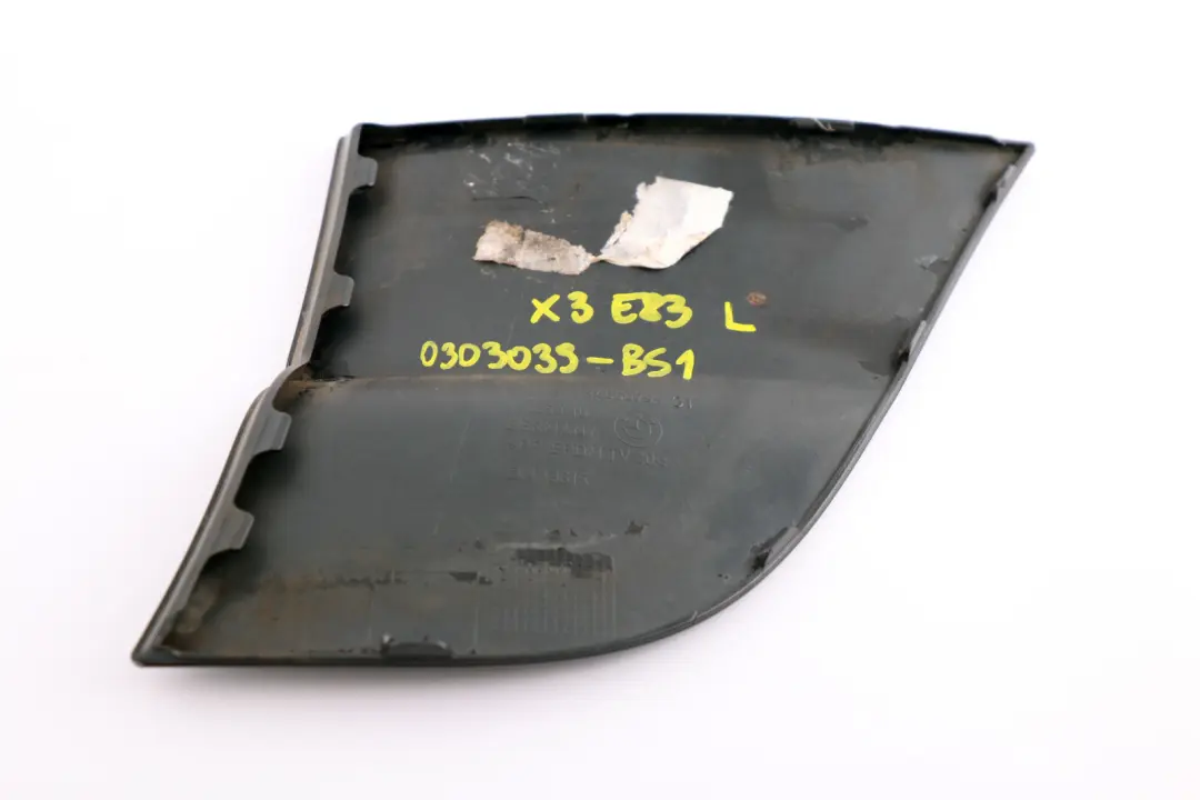 Front Left N/S Side Panel Trim Cover Black Sapphire to BMW E83 with Part number 3405079 BMW E83 Front Left N/S Side Panel Trim Cover Black Sapphire - SKU 0303039-BS1 - Part number 3405079