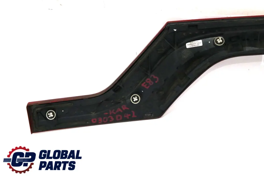 BMW X3 Series E83 Trunk Boot Lid Tailgate Finisher Cover Karmesinrot Crimson Red - SKU 0303042-KAR - Part number 0303042
