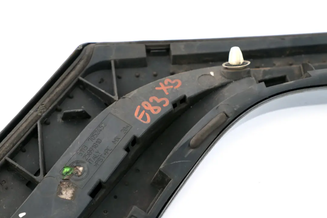 Trunk Boot Lid Tailgate Finisher Cover Bluewater Blue Water to BMW X3 Series E83 1 with Part number 0303042 BMW X3 Series E83 1 Trunk Boot Lid Tailgate Finisher Cover Bluewater Blue Water - SKU 0303042-WB1 - Part number 0303042