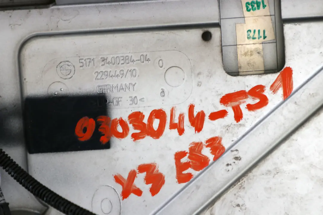 Spoiler Upper Trunk Lid Roof Titansilber Titan Silver 35 to BMW X3 Series E83 Rear with Part number 0303044 BMW X3 Series E83 Rear Spoiler Upper Trunk Lid Roof Titansilber Titan Silver 35 - SKU 0303044-TS1 - Part number 0303044