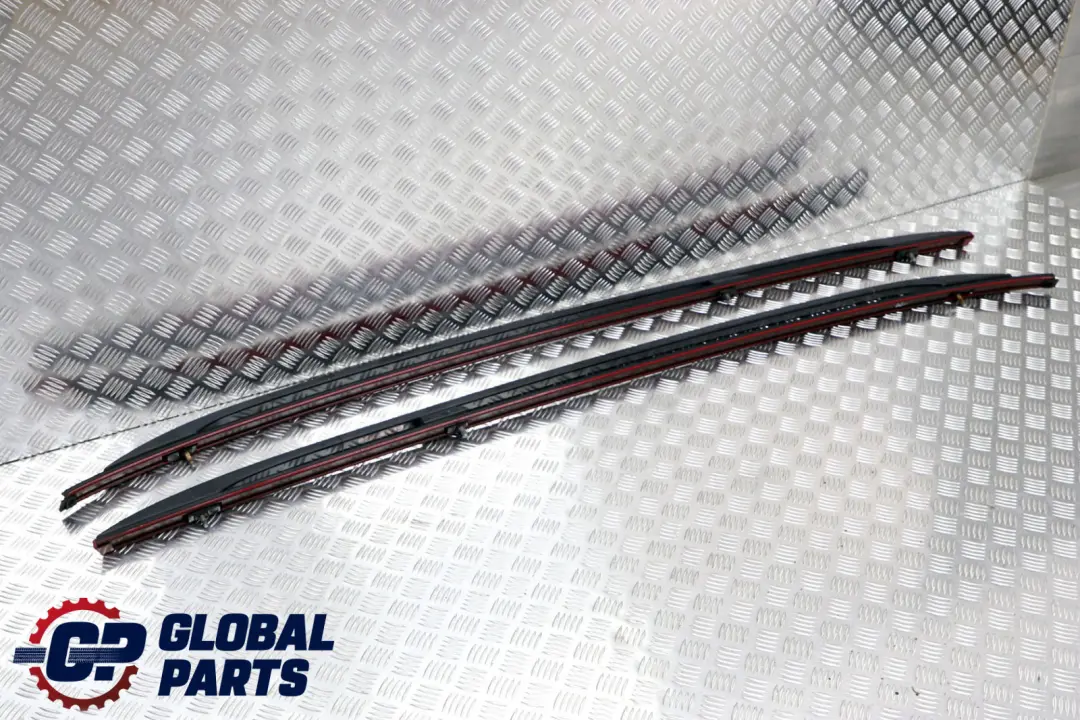 BMW X3 E83 Izquierda Derecha Techo Railing Rack Bar Karmesinrot Rojo - A61 - SKU 0304929-KAR - Número de pieza 0304929