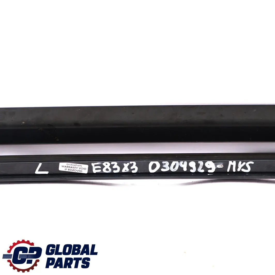 Left N/S Roof Railing Rail Rack Bar Mysticblau Mystic Blue to BMW X3 E83 with Part number 7052537 BMW X3 E83 Left N/S Roof Railing Rail Rack Bar Mysticblau Mystic Blue - SKU 0304929-MYS - Part number 7052537