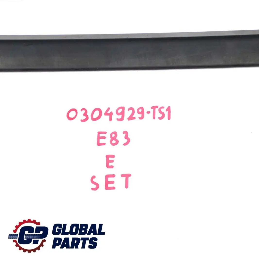 BMW X3 E83 Left Right N/O/S Roof Railing Rail Rack Bar Set Titan Silver - 354 - SKU 0304929-TS1 - Part number 0304929