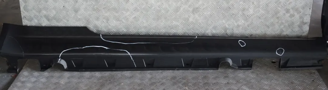 BMW 6 Series E63 E64 Door Sill Side Cover Skirt Right O/S Black Sapphire - 475 - SKU 0304948-BS - Part number 0304948