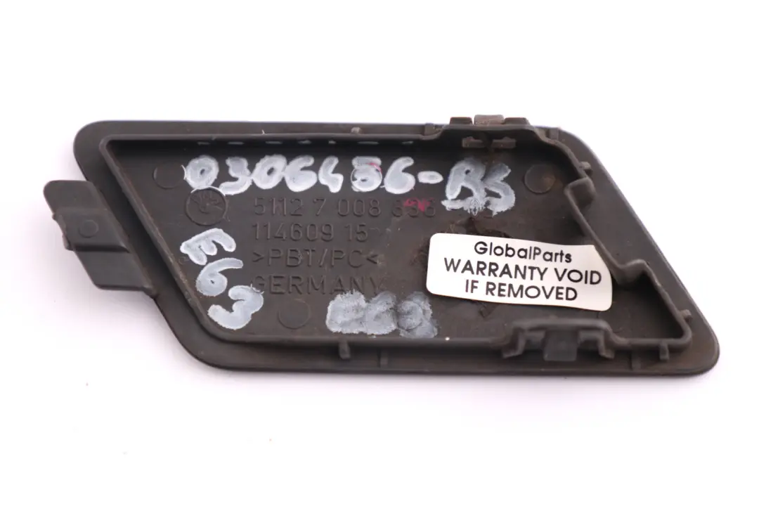 BMW E63 E64 Flap Towing Eye Rear Bumper Black Sapphire 7008836 - SKU 0306436-BS - Part number 0306436