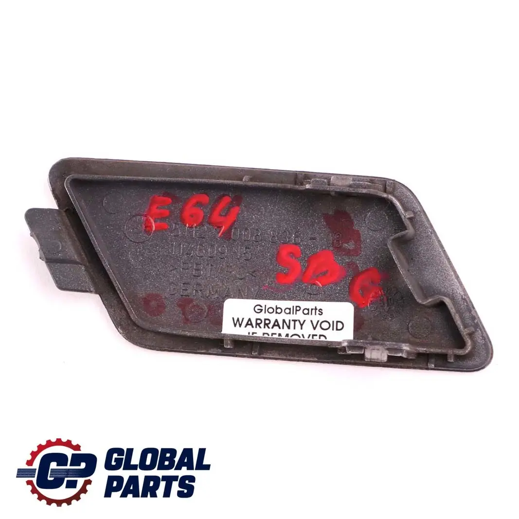 BMW 6 Series E63 E64 Flap Towing Eye Rear Bumper Silbergrau Silver Grey - SKU 0306436-SBG - Part number 7008836