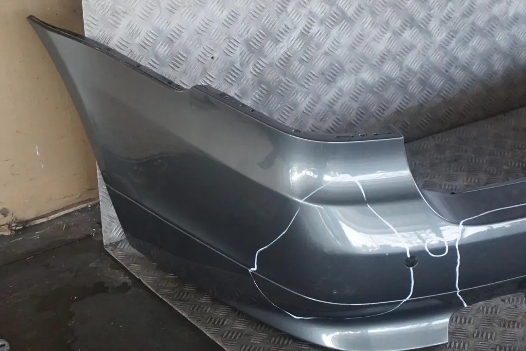 BMW 5 E61 Touring Rear Bumper Trim Panel PDC Titangrau Grey II Metallic - A36 - SKU 0306983-TGR - Part number 0306983