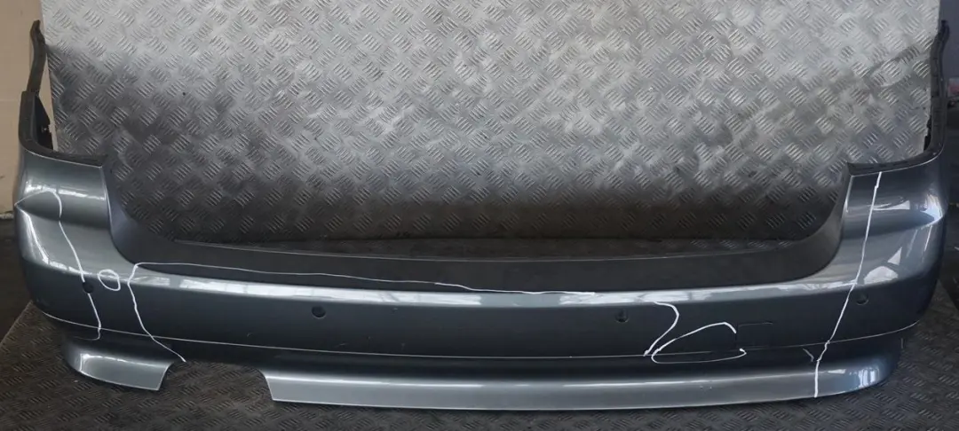 Bumper Trim Panel PDC Titangrau Grey II Metallic - A36 to BMW 5 E61 Touring Rear with Part number 0306983 BMW 5 E61 Touring Rear Bumper Trim Panel PDC Titangrau Grey II Metallic - A36 - SKU 0306983-TGR - Part number 0306983