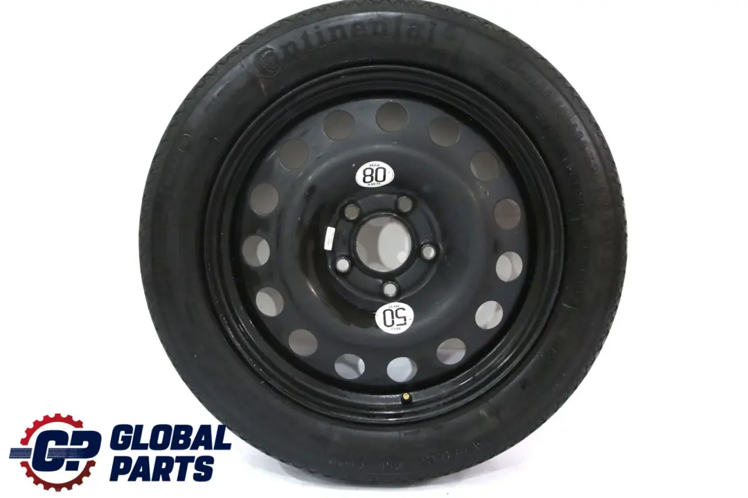 Ersatzrad Stahl Schwarz 135/80 R17 für BMW E60 Compact mit Teilenummer 0308889 BMW E60 Compact Ersatzrad Stahl Schwarz 135/80 R17 - SKU 0308889-1 - Teilenummer 0308889