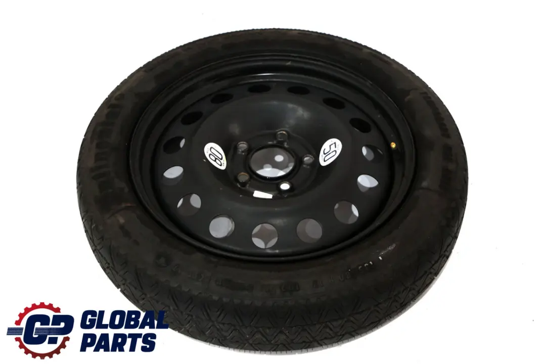 Kompaktowe Koło Zapasowe Stalowe Czarne 135/80 R17 do BMW E60 o numerze 0308889 BMW E60 Kompaktowe Koło Zapasowe Stalowe Czarne 135/80 R17 - SKU 0308889-1 - Numer Części 0308889