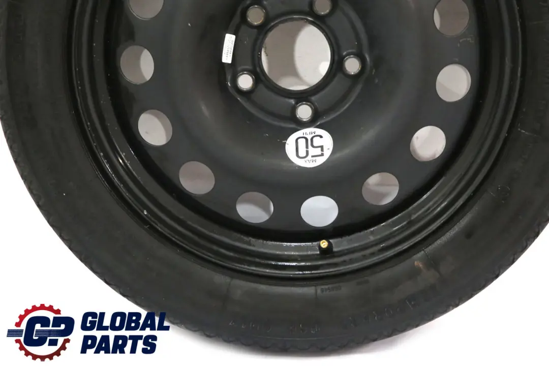 BMW E60 Ruota Di Scorta Compatta In Acciaio Nero 135/80 R17 - SKU 0308889-1 - Numero di parte 0308889