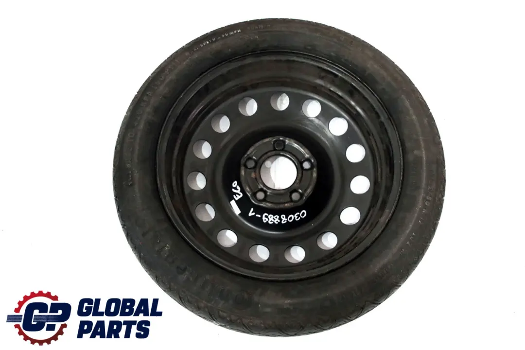 BMW E60 Rueda De Recambio Compacta Acero Negro 135/80 R17 - SKU 0308889-1 - Número de pieza 0308889