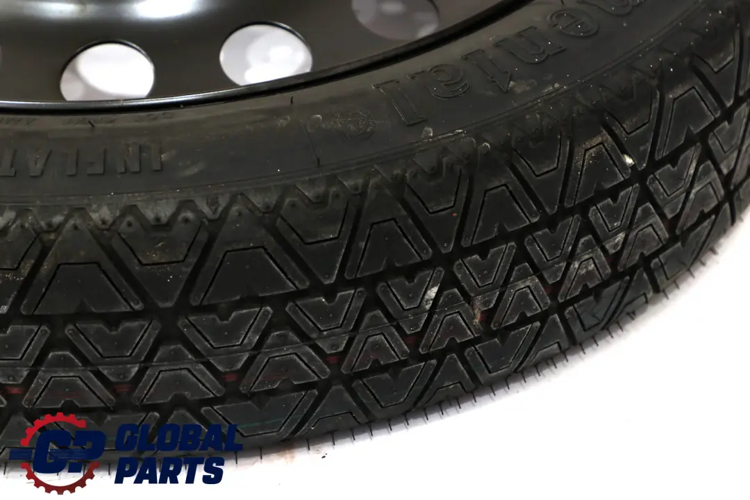 Rueda De Recambio Compacta Acero Negro 135/80 R17 para BMW E60 con número de pieza 0308889 BMW E60 Rueda De Recambio Compacta Acero Negro 135/80 R17 - SKU 0308889 - Número de pieza 0308889