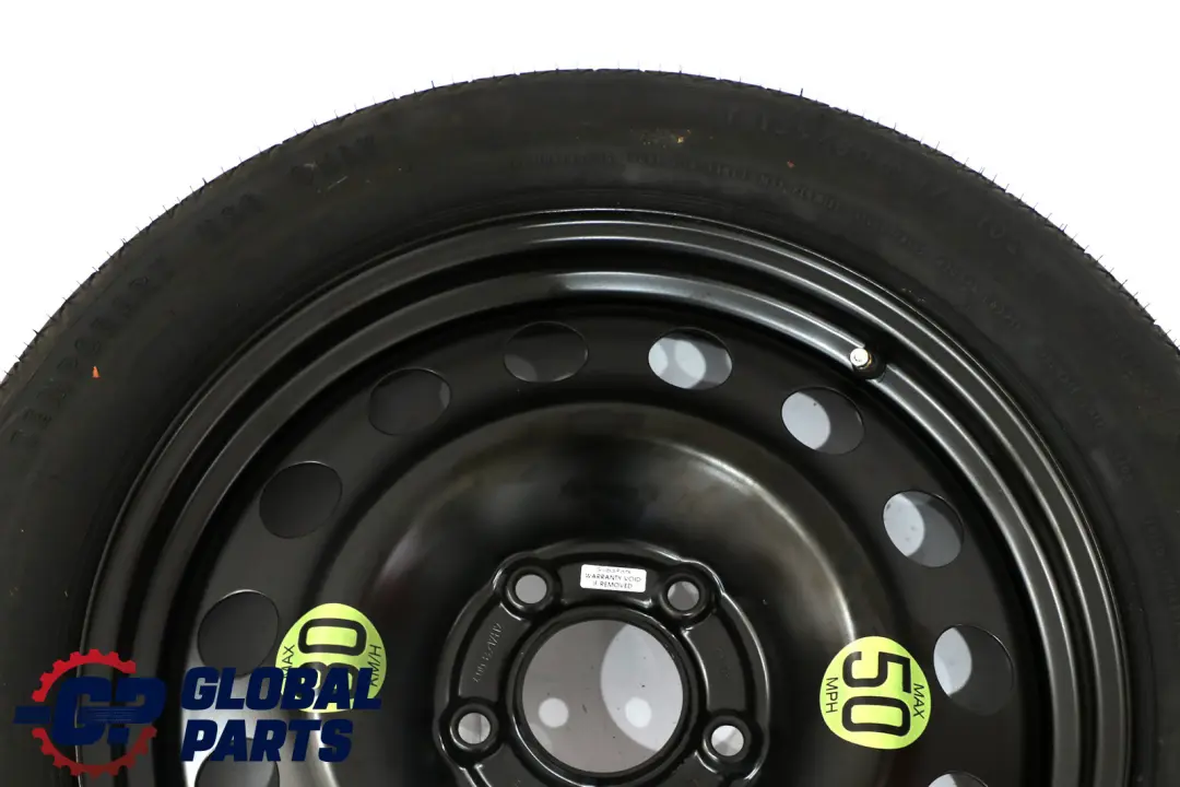 BMW E60 Compact Reserverad Stahl Schwarz 135/80 R17 6758778 - SKU 0308889 - Teilenummer 0308889