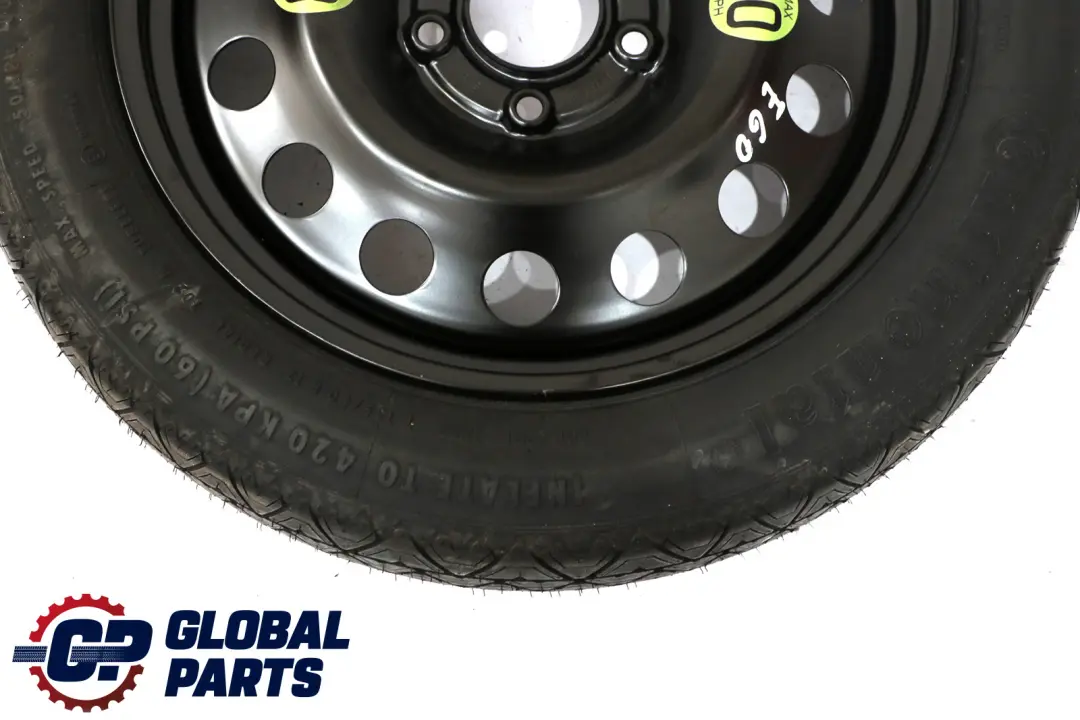 BMW E60 Compact Reserverad Stahl Schwarz 135/80 R17 6758778 - SKU 0308889 - Teilenummer 0308889
