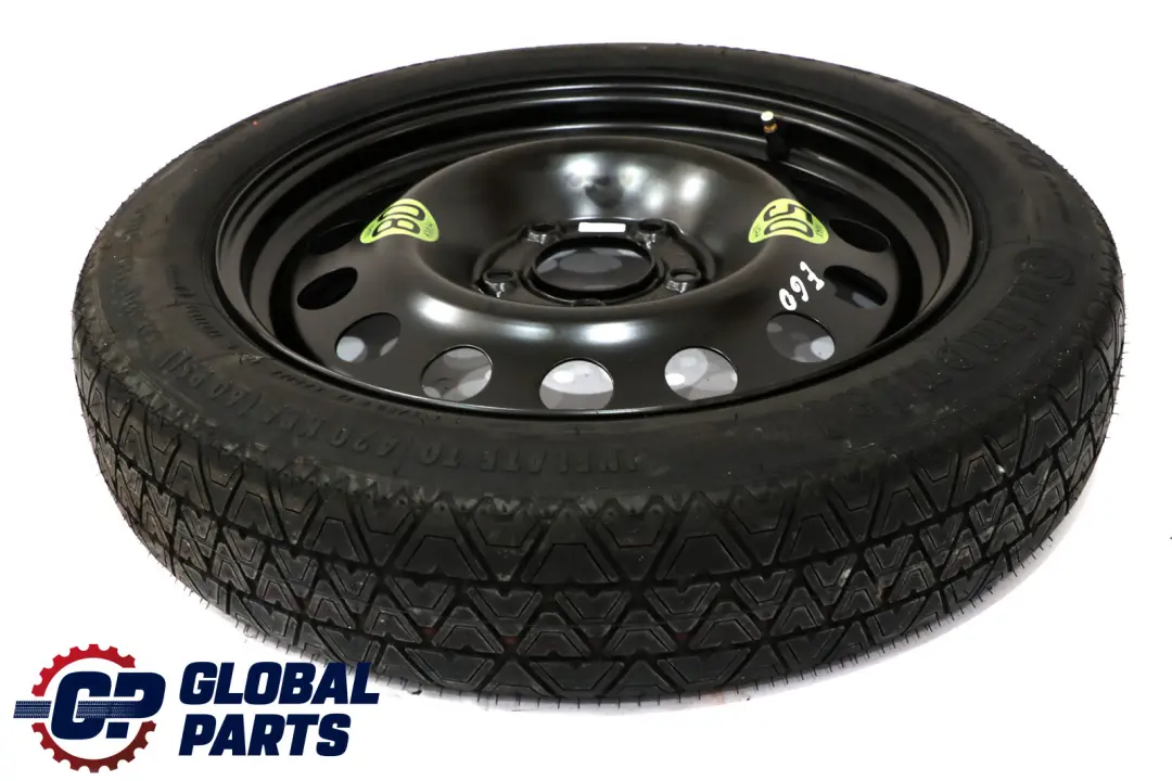 Ruota Di Scorta Compatta In Acciaio Nero 135/80 R17 per BMW E60 con numero di parte 0308889 BMW E60 Ruota Di Scorta Compatta In Acciaio Nero 135/80 R17 - SKU 0308889 - Numero di parte 0308889