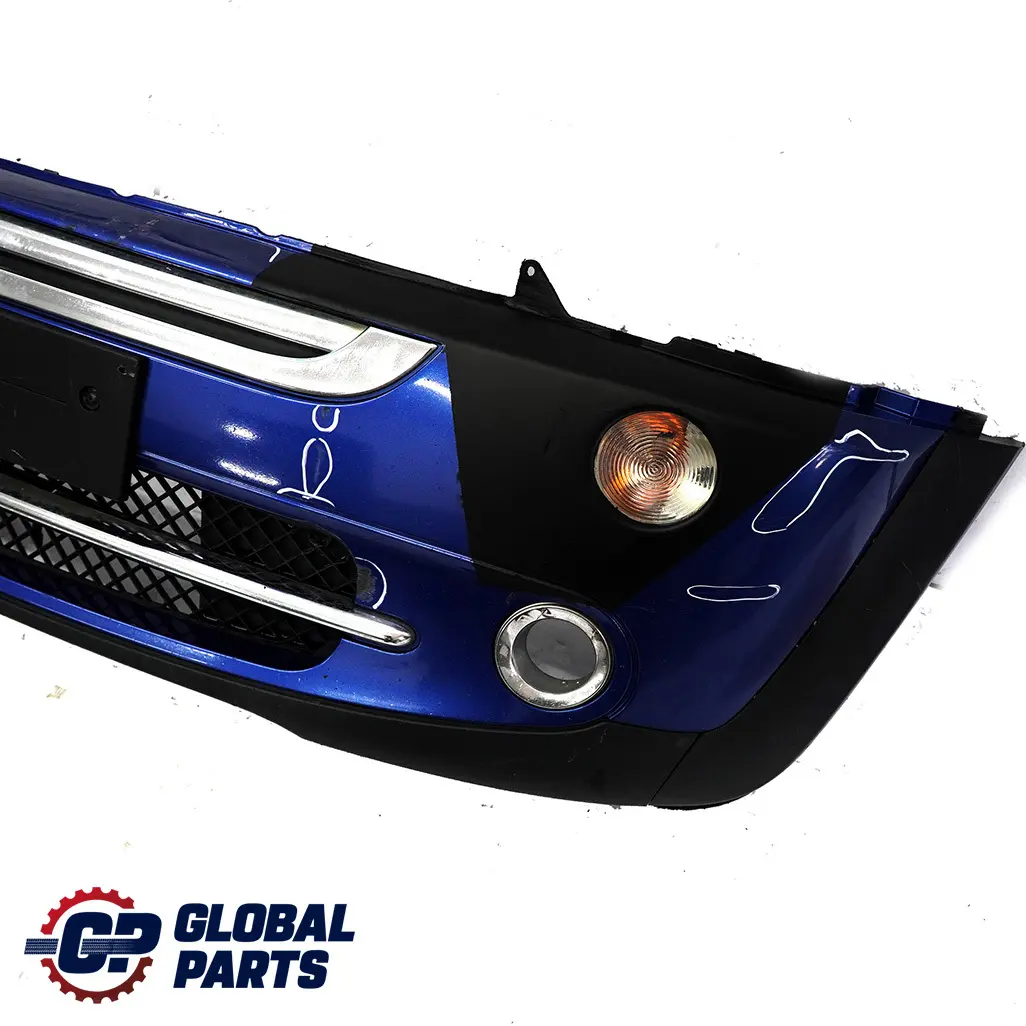 BMW Mini Cooper Cabrio R50 R52 Complete Front Bumper Panel Lightning Blue - A63 - SKU 0308998-LB - Part number 0308998