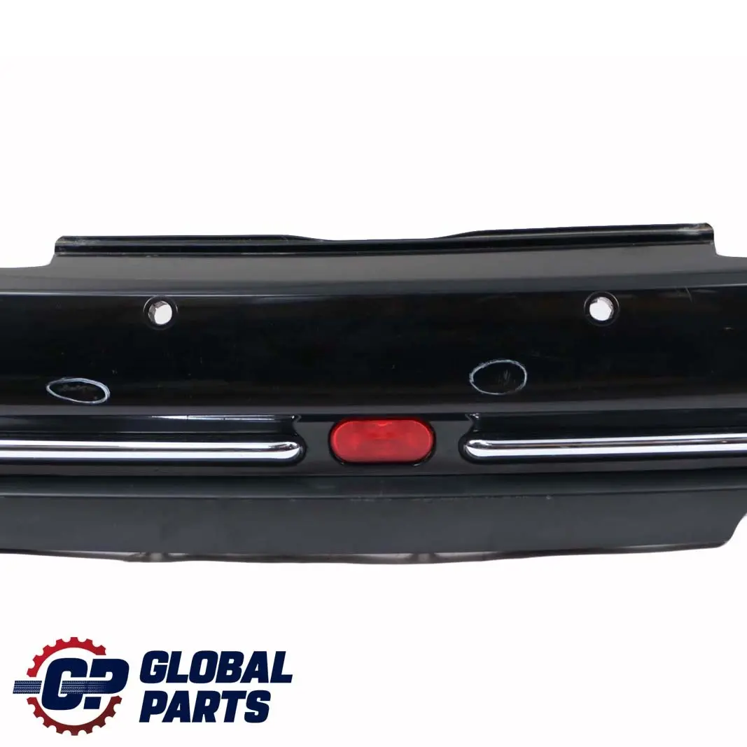 BMW Mini R52 Cabrio Complete Rear Bumper PDC Holes Panel Black - SKU 0309183-BLK - Part number 0309183