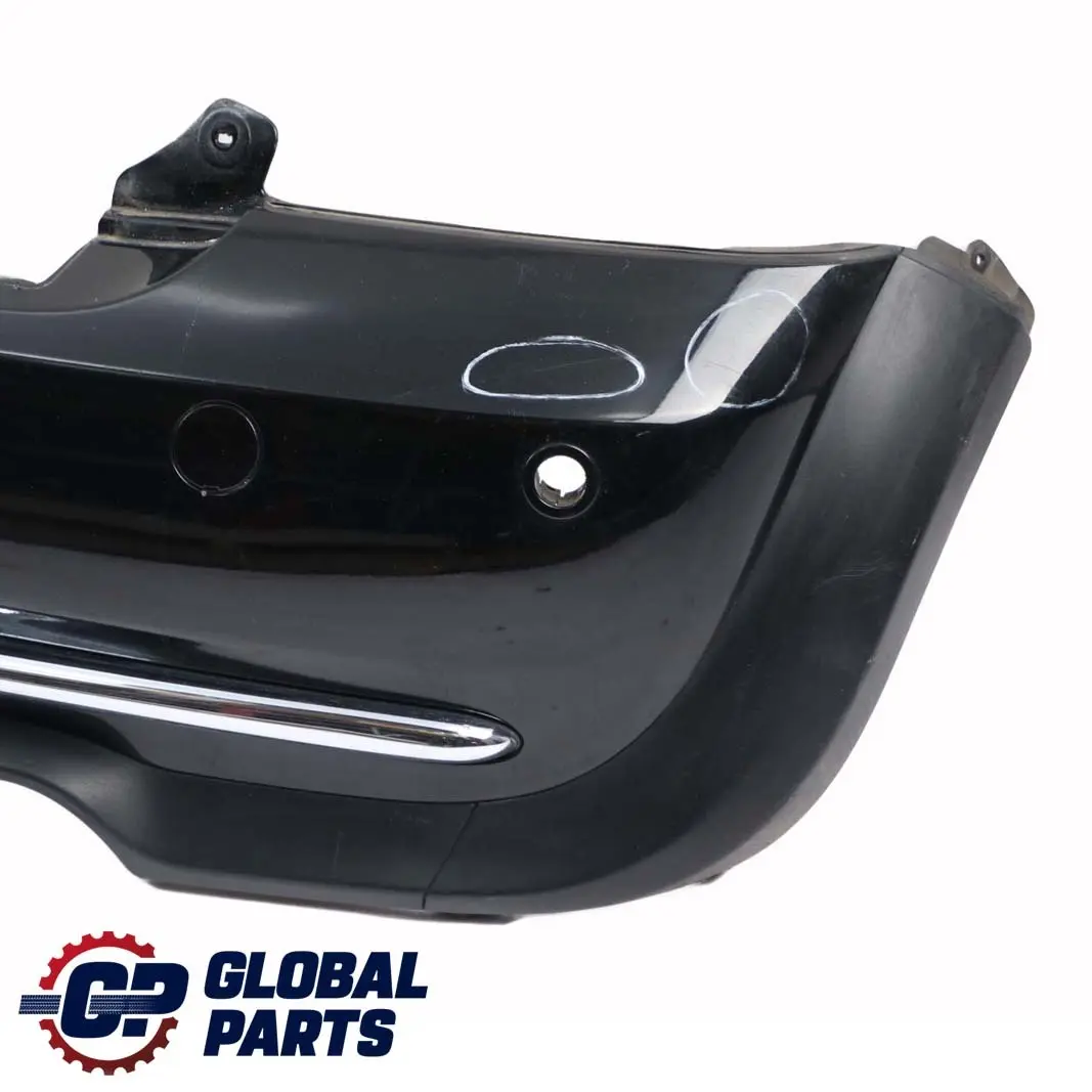 Complete Rear Bumper PDC Holes Panel Black to BMW Mini R52 Cabrio with Part number 0309183 BMW Mini R52 Cabrio Complete Rear Bumper PDC Holes Panel Black - SKU 0309183-BLK - Part number 0309183