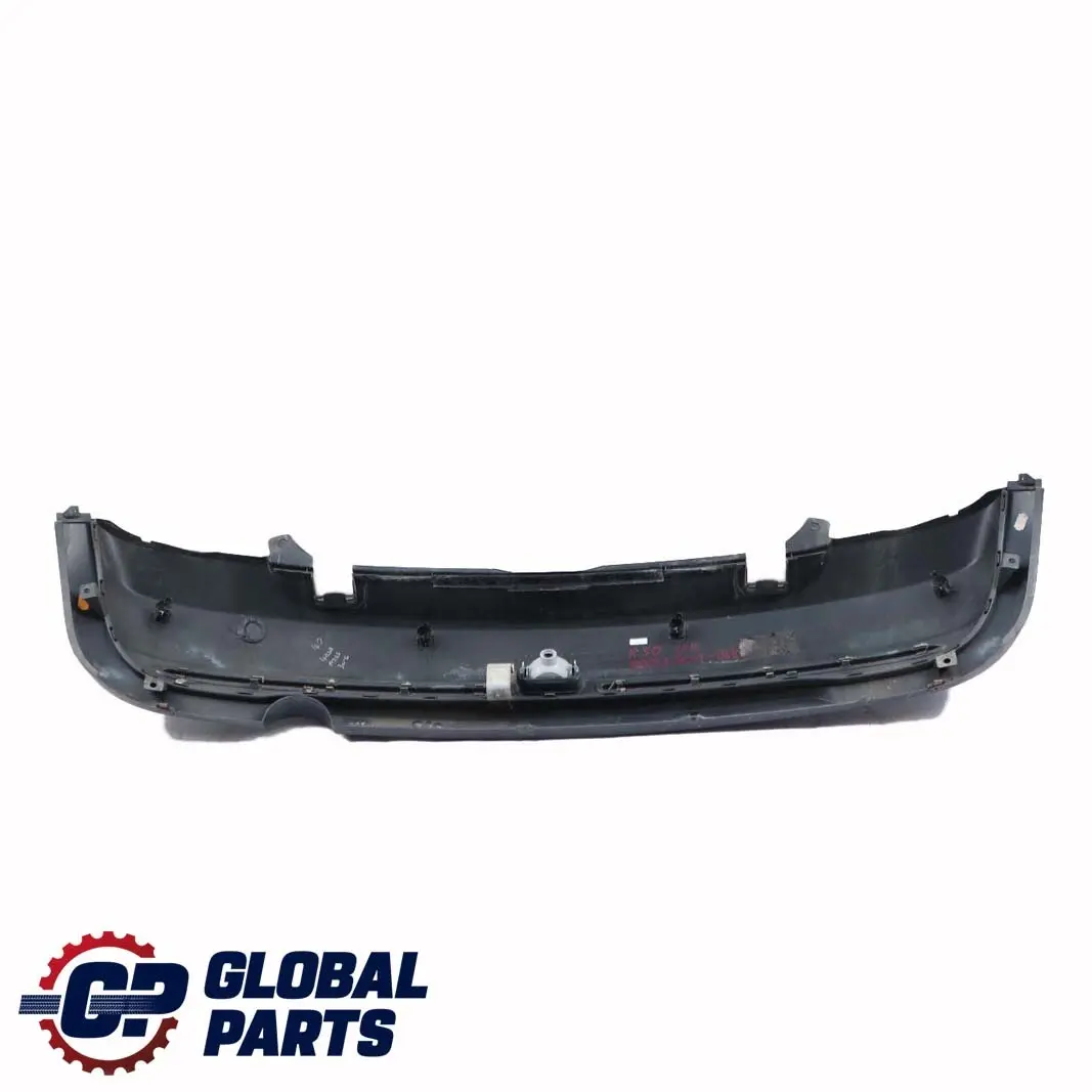BMW Mini R52 Cabrio Complete Rear Bumper PDC Holes Panel Black - SKU 0309183-BLK - Part number 0309183