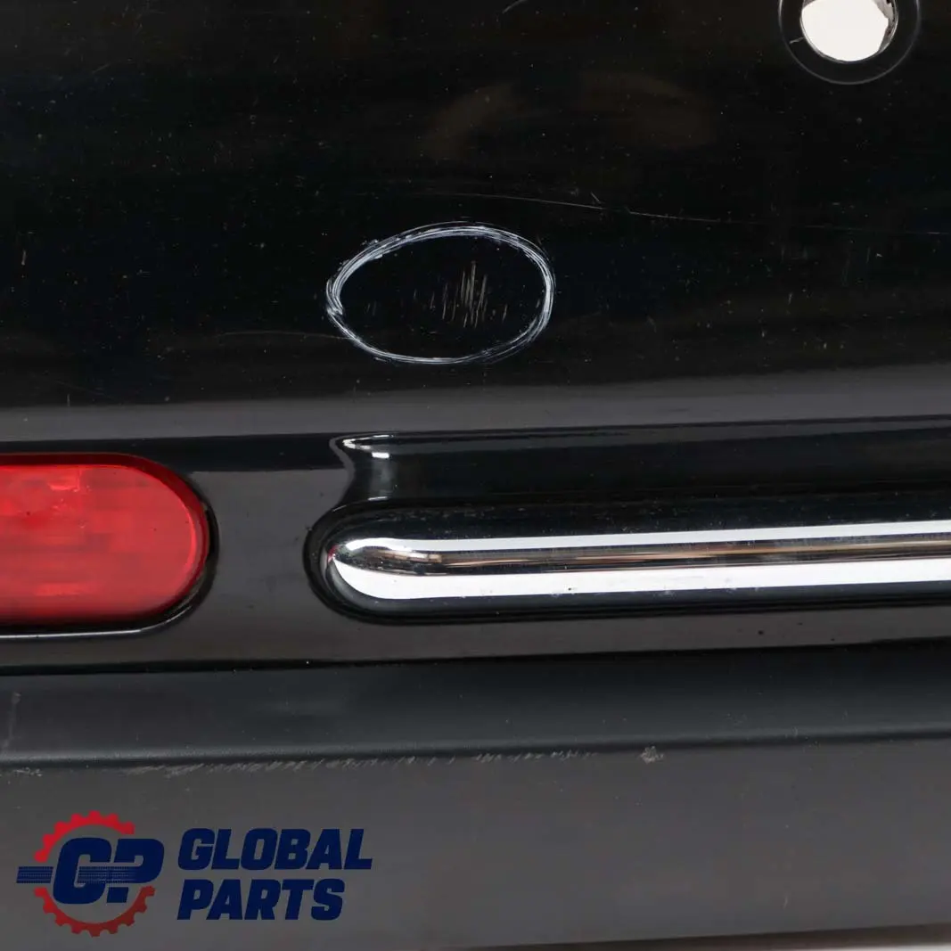 Complete Rear Bumper PDC Holes Panel Black to BMW Mini R52 Cabrio with Part number 0309183 BMW Mini R52 Cabrio Complete Rear Bumper PDC Holes Panel Black - SKU 0309183-BLK - Part number 0309183