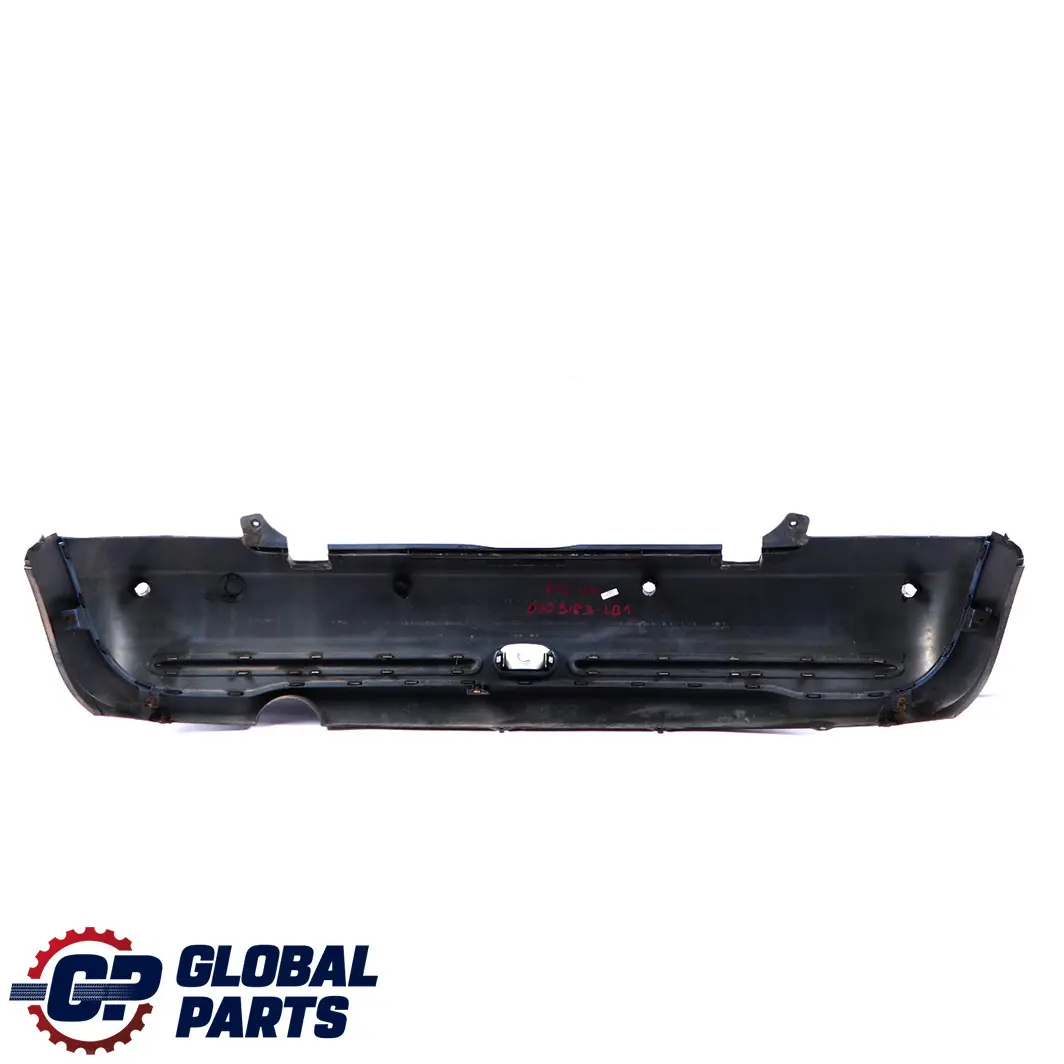 Complete Rear Bumper PDC Holes Panel Lightning Blue to Mini Cooper One R52 Cabrio with Part number 0309183 Mini Cooper One R52 Cabrio Complete Rear Bumper PDC Holes Panel Lightning Blue - SKU 0309183-LB1 - Part number 0309183