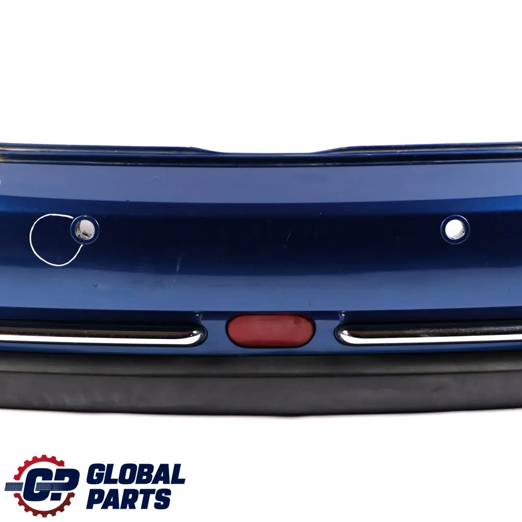 Complete Rear Bumper PDC Holes Panel Lightning Blue to Mini Cooper One R52 Cabrio with Part number 0309183 Mini Cooper One R52 Cabrio Complete Rear Bumper PDC Holes Panel Lightning Blue - SKU 0309183-LB1 - Part number 0309183