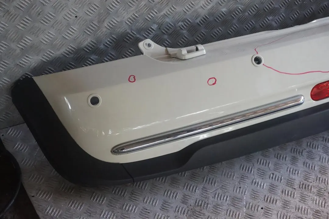 BMW Mini R52 Cabrio 1 Complete Rear Bumper PDC Panel Pepper White - 850 - SKU 0309183-PW1 - Part number 0309183