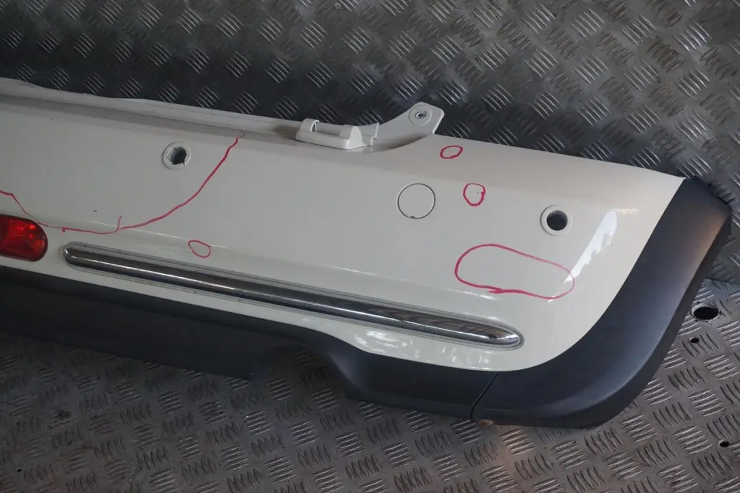 BMW Mini R52 Cabrio 1 Complete Rear Bumper PDC Panel Pepper White - 850 - SKU 0309183-PW1 - Part number 0309183