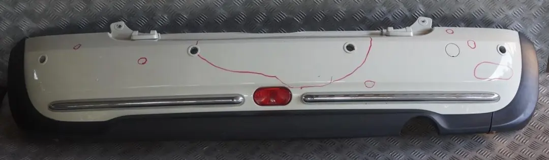 BMW Mini R52 Cabrio 1 Complete Rear Bumper PDC Panel Pepper White - 850 - SKU 0309183-PW1 - Part number 0309183