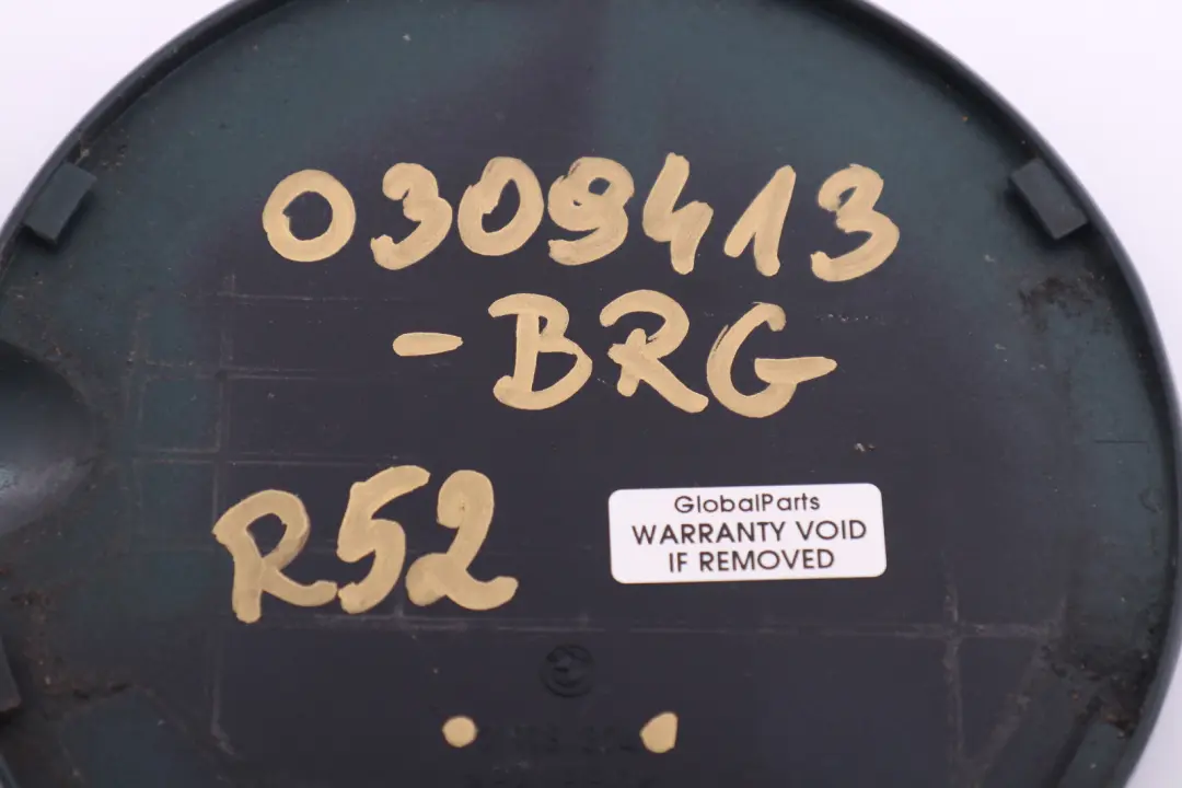 Filler In Flap Fuel Cap Cover British Racing Green 7118374 to Mini Cabrio R52 with Part number 0309413 Mini Cabrio R52 Filler In Flap Fuel Cap Cover British Racing Green 7118374 - SKU 0309413-BRG - Part number 0309413