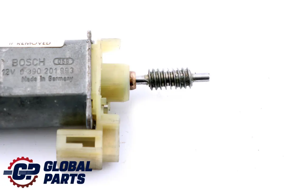 BMW E65 Motor accionamiento para ajuste delantero izquierdo Bosch 0 390 201 993 - SKU 390201993 - Número de pieza 0390201993
