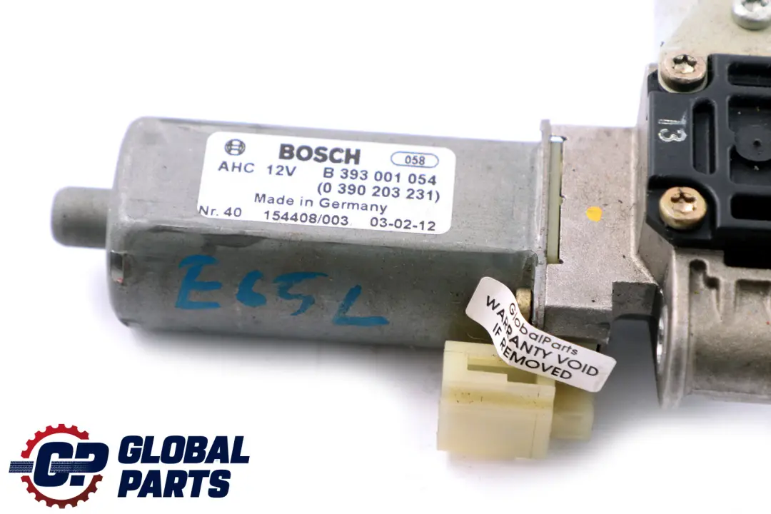 Front Left N/S Seat Adjustment Drive Motor Bosch 0 390 203 231 to BMW 7 Series E65 with Part number 0390203231 BMW 7 Series E65 Front Left N/S Seat Adjustment Drive Motor Bosch 0 390 203 231 - SKU 390203231 - Part number 0390203231