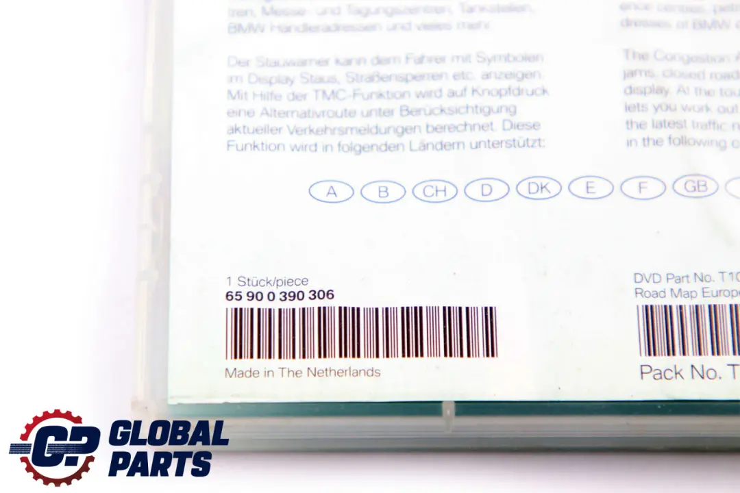 Navigation Road Map 2004-2 Europe Professional Navteq 0 BMW - SKU 390306 - Part number 0390306