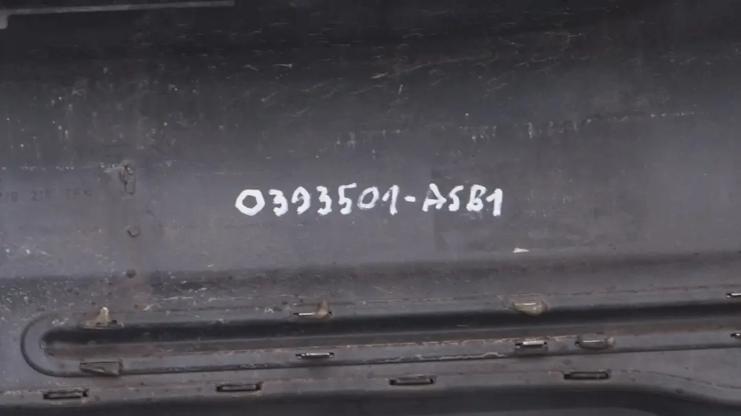 Bumper Trim Panel Astro Black Metallic - A25 to BMW MINI Cooper R50 1 Rear with Part number 0393501 BMW MINI Cooper R50 1 Rear Bumper Trim Panel Astro Black Metallic - A25 - SKU 0393501-ASB1 - Part number 0393501