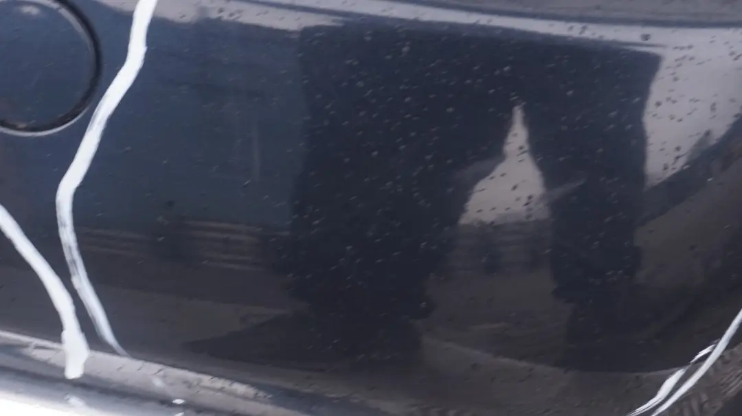 BMW MINI Cooper R50 1 Rear Bumper Trim Panel Astro Black Metallic - A25 - SKU 0393501-ASB1 - Part number 0393501