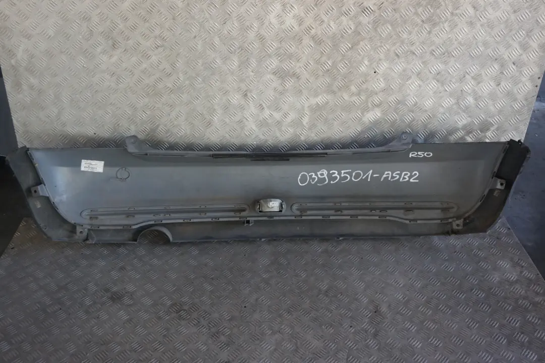 Bumper Trim Panel PDC Astro Black Metallic - A25 to BMW MINI Cooper R50 2 Rear with Part number 0393501 BMW MINI Cooper R50 2 Rear Bumper Trim Panel PDC Astro Black Metallic - A25 - SKU 0393501-ASB2 - Part number 0393501